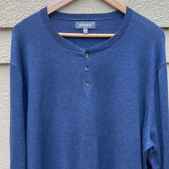 NWT Bonobos Henley Sweater Size XXL - Picture 3 of 9